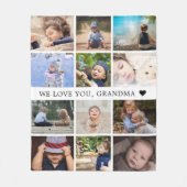 Keepake Mama Oma FotoCollage Fleecedecke (Vorderseite)