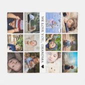 Keepake Mama Oma FotoCollage Fleecedecke (Vorderseite (Horizontal))