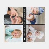 Keepake Mama Oma FotoCollage Fleecedecke (Vorderseite (Horizontal))