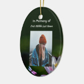 Keepake Memorial Dragonfly Lotus Blume Keramik Ornament (Links)