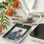 Keepake Memorial Dragonfly Lotus Blume Schlüsselanhänger (Vorderseite rechts)