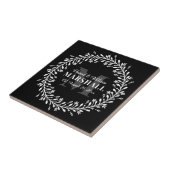 Keepake Newlyly Couple Wreath Monogram Name Fliese (Seite)