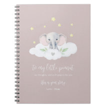 Keepake Pregnancy Journal Pink Moderne Elephantie