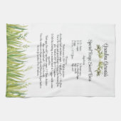 Keepake Rezpe Vorlage Geschenk Grüne Geschirrtuch (Horizontal)