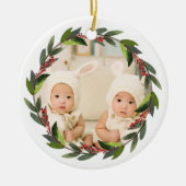 Keepake Twins Foto des ersten Weihnachtskrieges Keramik Ornament (Vorne)