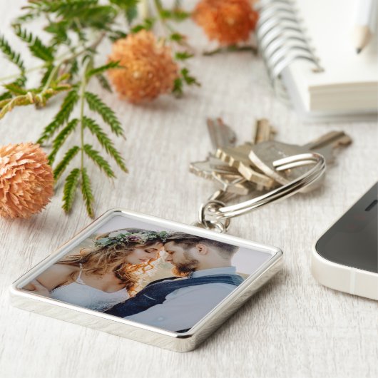 Keepake Wedding Foto Schlüsselanhänger (Seite)