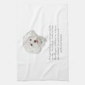 Keepake, weiblicher Hund Handtuch (Vertikal)
