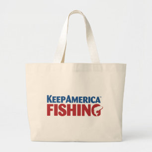 KeepAmericaFishing Color.pdf Jumbo Stoffbeutel