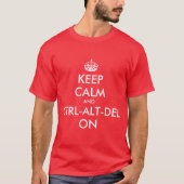Keepcalm und Strg auf T-Shirt (Vorderseite)