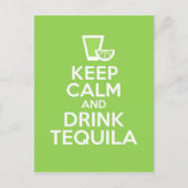 KeepCalmDrinkTequila Postkarte (Vorderseite)