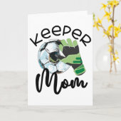 Keeper Mom, Goalkeeper Soccer Mama, Raising A Keep Karte (Gelbe Blume)