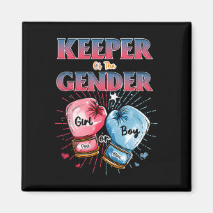Keeper of Gender Boxing Gloves Girl or Boy Boxer E Magnet