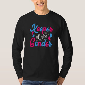 Keeper Of Gender Reveal Party Funny Pregnancy Anno T-Shirt