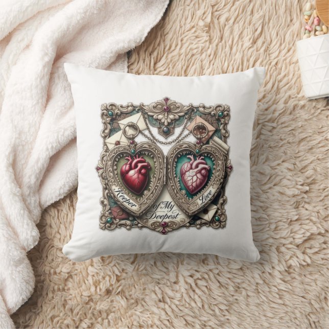 Keeper of My Deepest Love t-shirt with ornate Kissen (Decke)