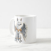 Keeper of the Dawn – The White Winged Wolf.  Kaffeetasse (Vorderseite Links)