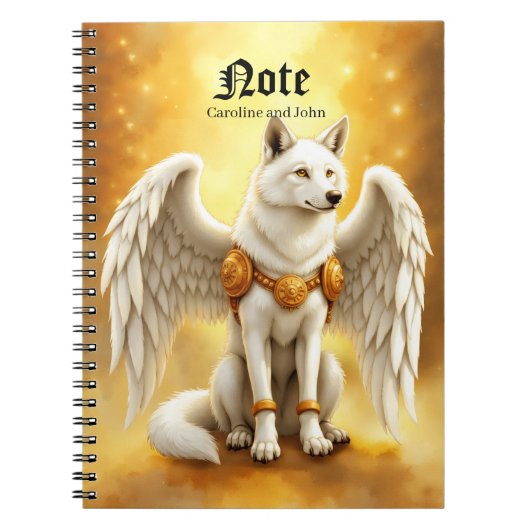 Keeper of the Dawn – The White Winged Wolf. Notizblock (Vorderseite)