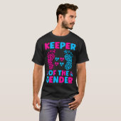 Keeper of the Gender Baby Shower Gender Reveal Par T-Shirt (Vorne ganz)