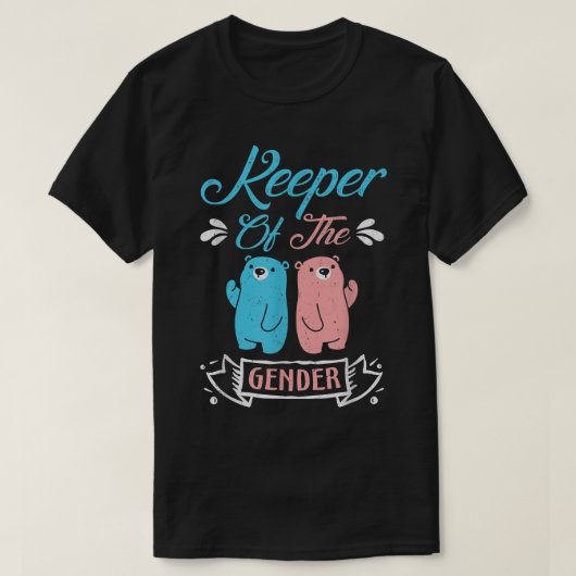 Keeper of the Gender Bears in blau und rosa - Teil T-Shirt (Design vorne)