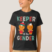 Keeper Of The Gender Funny Christmas Shirt Gingerb (Vorderseite)