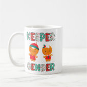 Keeper Of The Gender Funny Christmas Shirt Gingerb Kaffeetasse (Links)