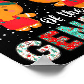 Keeper Of The Gender Funny Christmas Shirt Gingerb Poster (Ecke)