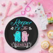 Keeper of the Gender Pink and Blue Teddy Bear Pappteller (Party)