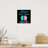 Keeper of the Gender Pink and Blue Teddy Bear Poster (Küche)
