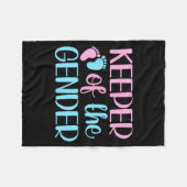 Keeper Of The Gender Pregnancy Announcement Gender Fleecedecke (Vorderseite (Horizontal))