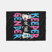 Keeper Of The Gender Pumpkin Halloween Baby Gender Fleecedecke (Vorderseite (Horizontal))