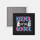 Keeper Of The Gender Pumpkin Halloween Baby Gender Magnet (Vorderseite/Rückseite)