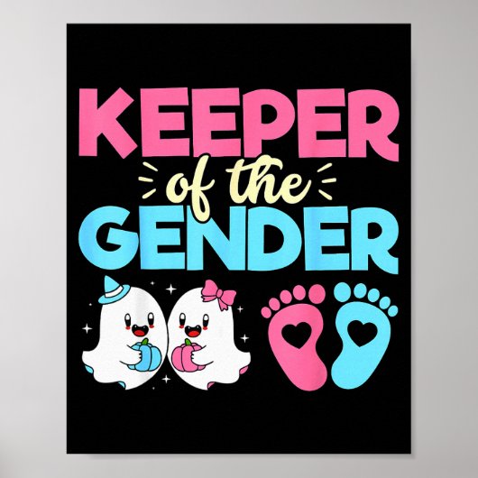 Keeper Of The Gender Pumpkin Halloween Baby Gender Poster (Vorne)