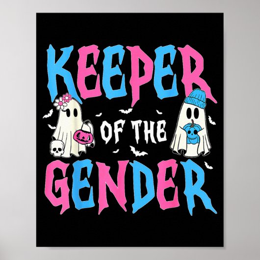 Keeper Of The Gender Pumpkin Halloween Baby Gender Poster (Vorne)