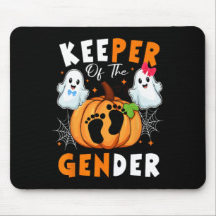 Keeper of the Gender Reveal Baby Funny Ghost Pumpk Mousepad