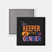 Keeper Of The Gender Reveal Baby Halloween Pregnan Magnet (Vorderseite/Rückseite)