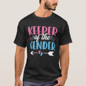Keeper of the Gender Reveal Funny Baby Gender Anno T-Shirt (Vorderseite)