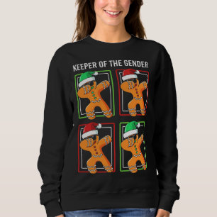 Keeper of the Gender Reveal Gingerbread Weihnachte Sweatshirt