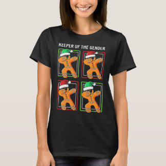Keeper of the Gender Reveal Gingerbread Weihnachte T-Shirt