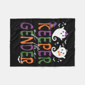 Keeper Of The Gender Reveal Halloween Pregnancy An Fleecedecke (Vorderseite (Horizontal))