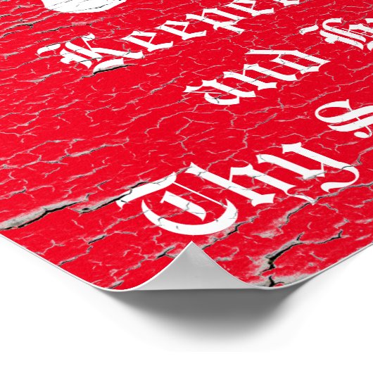 Keepeth Calm Scottish Terrier Personalize Poster (Ecke)