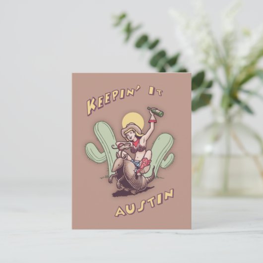 Keepin' It Austin Postkarte (Stehend Vorderseite)