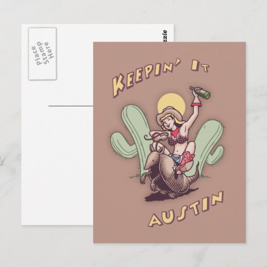 Keepin' It Austin Postkarte (Vorne/Hinten)