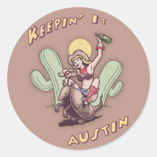 Keepin' It Austin Runder Aufkleber