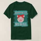 Keepin' it Rural, Funny Fields Bauer Markt T-Shirt (Design vorne)