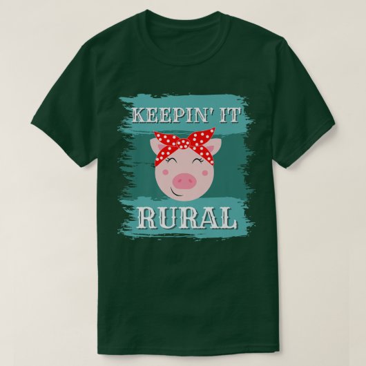 Keepin' it Rural, Funny Fields Bauer Markt T-Shirt (Design vorne)