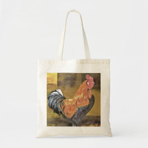 Keeping Chickens Farmyard Rooster Art Tragetasche