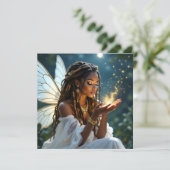 Keeping in Touch | Fairy and Gold Dust Karte (Stehend Vorderseite)