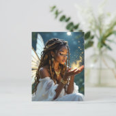 Keeping in Touch | Fairy and Gold Dust Postkarte (Stehend Vorderseite)