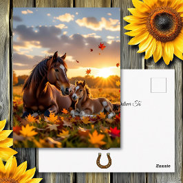Keeping in Touch | Horse Themed Postkarte
