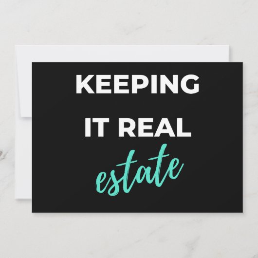 Keeping It Real Estate Feiertagskarte (Vorderseite)