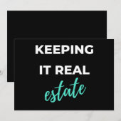 Keeping It Real Estate Feiertagskarte (Vorne/Hinten)
